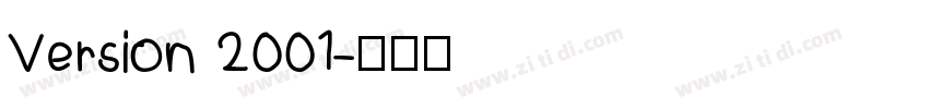 Version 2001字体转换